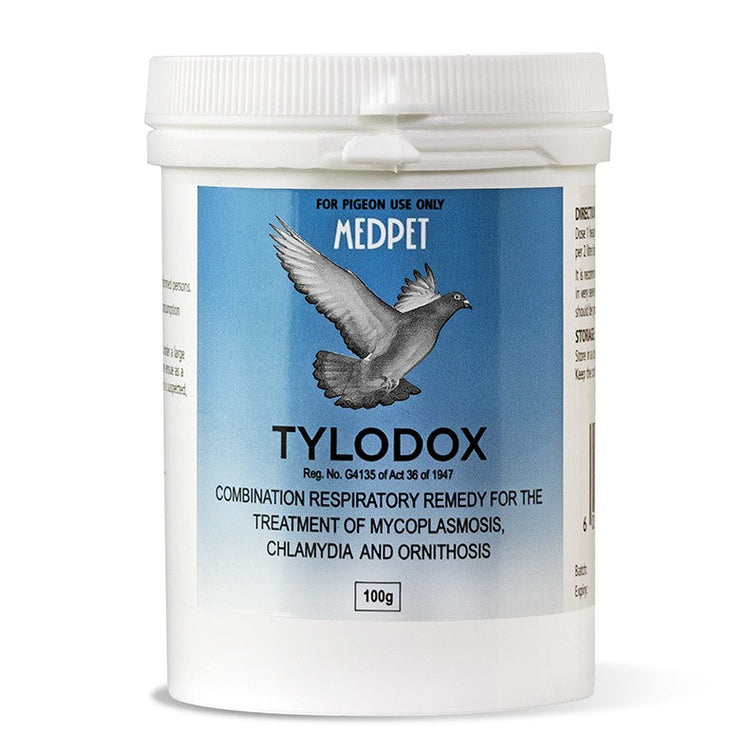 Tylodox (Medpet) Effectively Treats Mycoplasmosis, Ornithosis & Chlamydia in Pigeons
