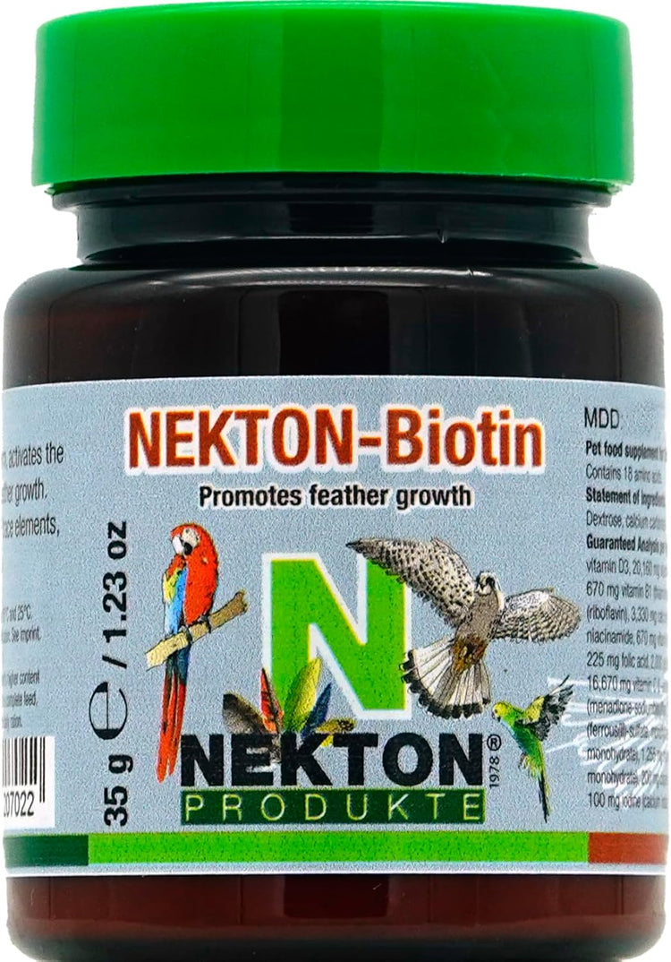 Nekton-Biotin: Molting Supplement for Birds - Promotes Bird Feather Growth