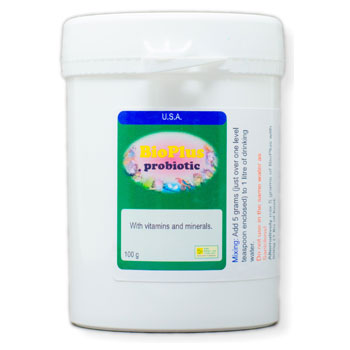 Bio Plus – Multi-Strain Probiotic with Garlic, Vitamins & Electrolytes for Birds