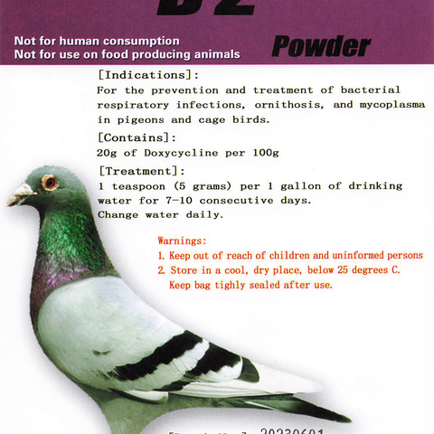 D2 Remedy for Birds – Broad-Spectrum Treatment for Systemic & Bacterial Infections