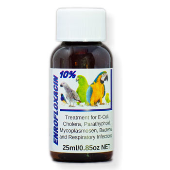 Enrofloxacin 10% Oral Solution – Broad-Spectrum Antibiotic for Birds & Small Animals