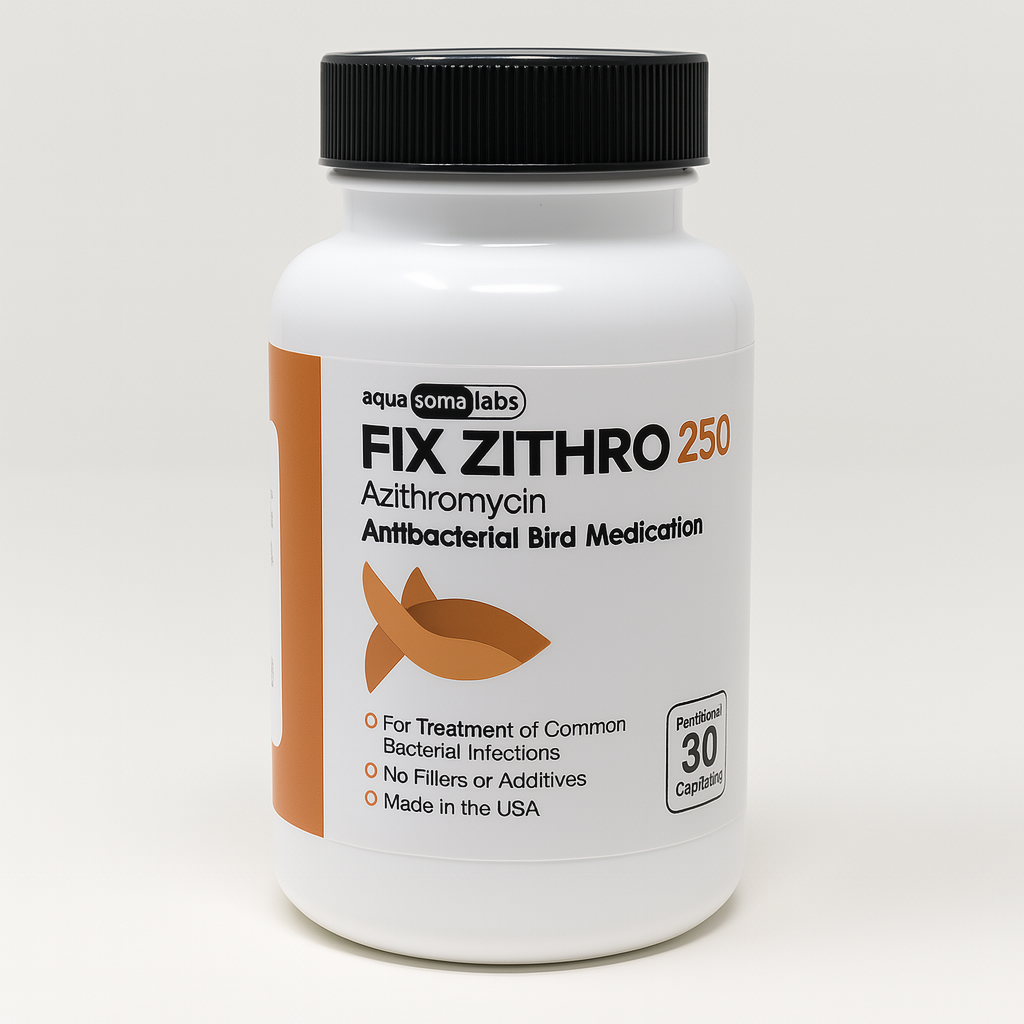Fish Zithro (Azithromycin) 250mg 30 Tablets Fish Antibiotics – Bird & Poultry Antibiotics, Supplements & Care