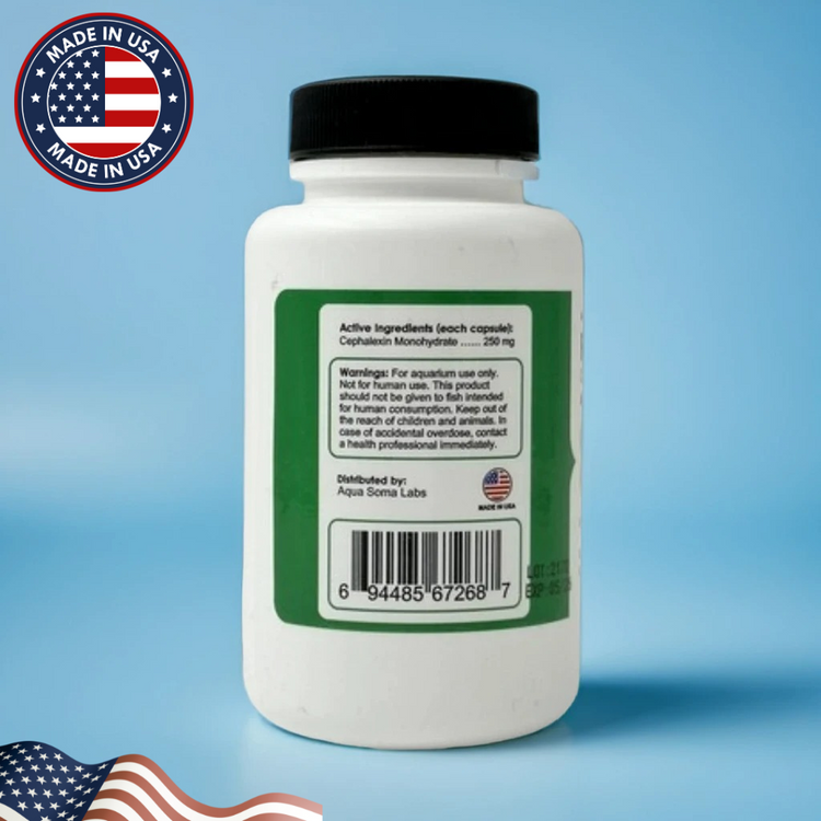 Fish Flex (Cephalexin) 250mg 30 Capsules Fish Antibiotics