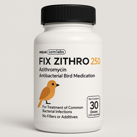 Fix Zithro 250 – Azithromycin Bird Antibiotic (30 Tablets)