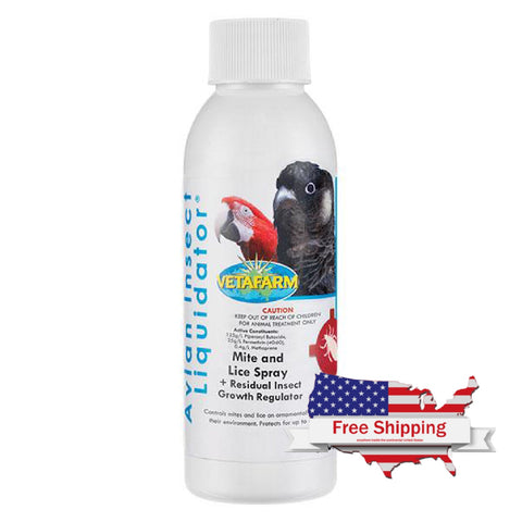 Avian Insect Liquidator (Vetafarm) Instantly Controls Bird Mites, etc.