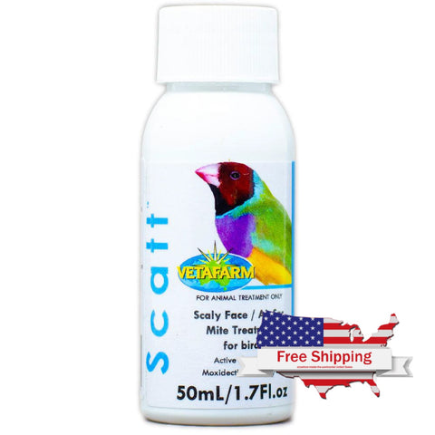 Scatt (Vetafarm) Effective Treatment for Scaly Face Mites & Air Sac Mites