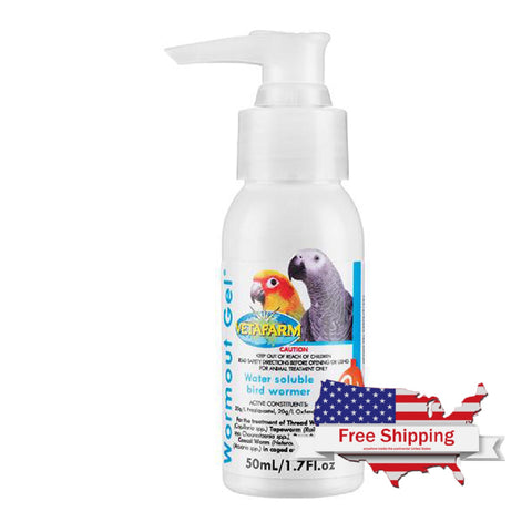 Wormout Gel (Vetafarm) Effective Bird Wormer for Pigeons & Aviary Birds