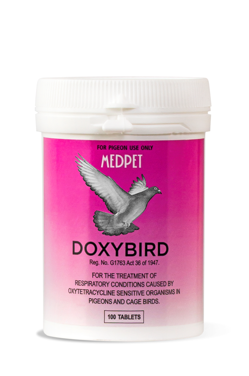 Doxybird Tabs (Medpet): Treats Ornithosis / One Eye Cold in Pigeons