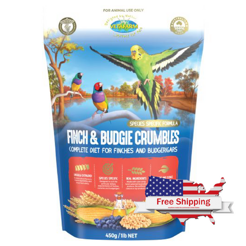 Finch and Budgie Crumbles (Vetafarm) – Optimal Food for Finches/Food for Budgies