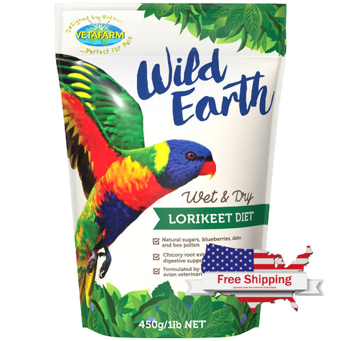 Wild Earth (Vetafarm) Lorikeet Diet. Low Sugar/Great Nutrition