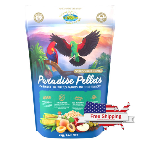 Paradise Pellets (Vetafarm) Eclectus Parrot Food/Frugivorous Bird Food