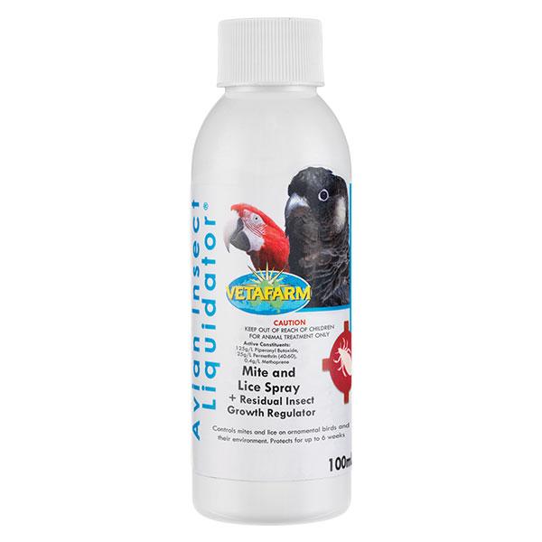 Avian Insect Liquidator (Vetafarm) Instantly Controls Bird Mites, etc.