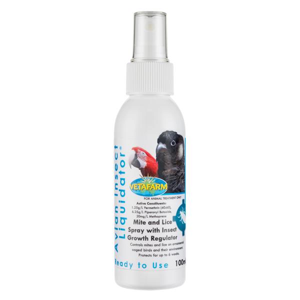 Avian Insect Liquidator (Vetafarm) Instantly Controls Bird Mites, etc.