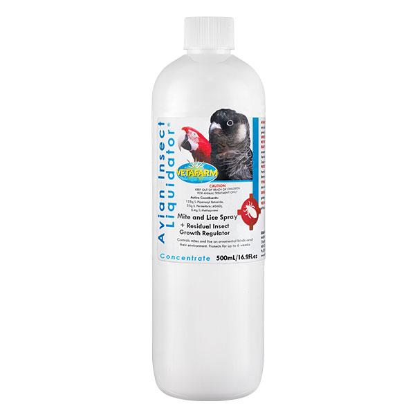 Avian Insect Liquidator (Vetafarm) Instantly Controls Bird Mites, etc.