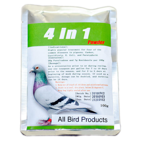 4 in 1 Powder – All-in-One Treatment for Paratyphoid, Canker, Coccidiosis & E. Coli