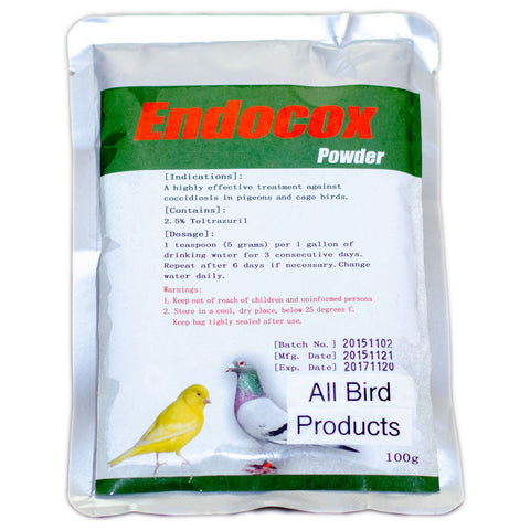 Endocox Powder – Targeted Coccidiosis Treatment for Pigeons & Cage Birds