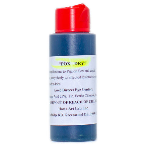 Pox Dry – Topical Treatment for Pox Sores, Canker Lesions & Skin Infections in Birds