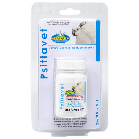 Psittavet – Treatment for Psittacosis (Ornithosis) in Caged & Aviary Birds