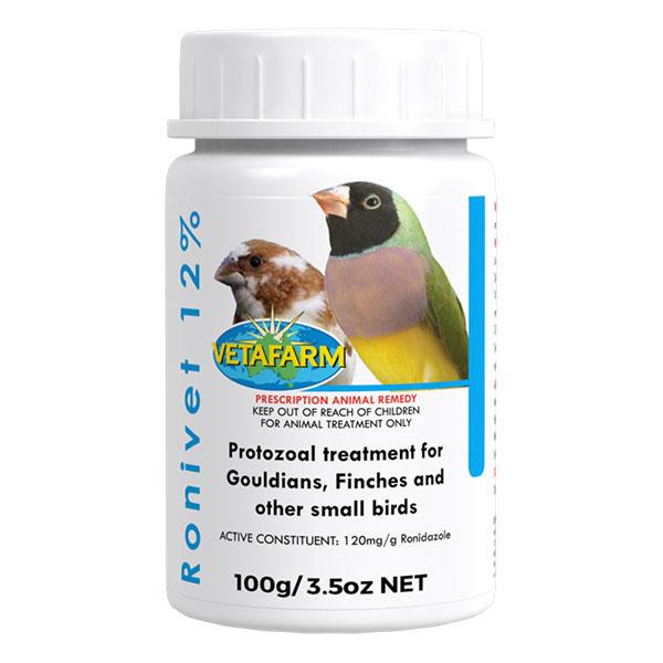 Ronivet 12% (Vetafarm) Effectively Treats Parasitic Diseases in Small Birds