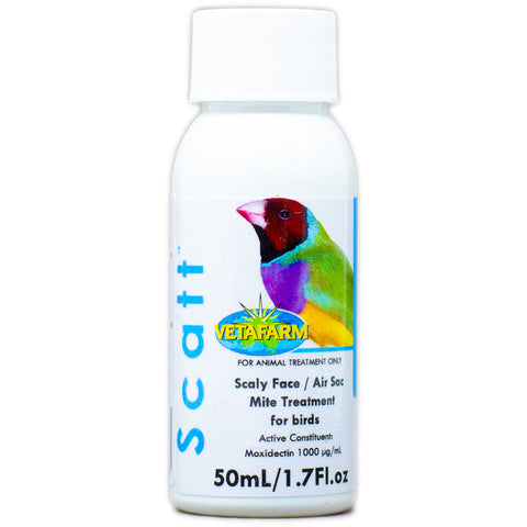 SCATT – Topical Treatment for Air Sac Mites & Scaly Face Mites in Birds