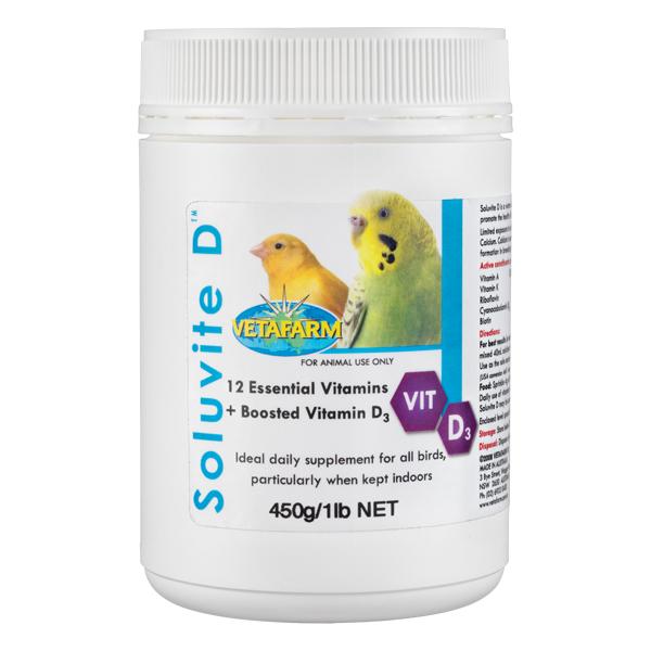 Soluvite D (Vetafarm) Essential Bird Vitamin Supplement