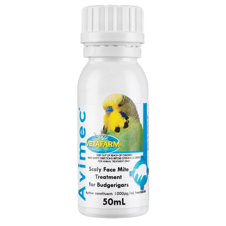 Avimec (Vetafarm): Treatment for Scaly Face Mite for Budgerigars