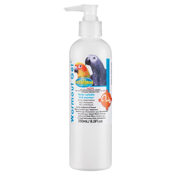 Wormout Gel (Vetafarm) Effective Bird Wormer for Pigeons & Aviary Birds