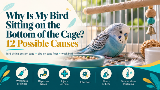 Why Is My Bird Sitting on the Bottom of the Cage? 12 Possible Causes