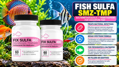 Fish Sulfa SMZ-TMP: Sulfamethoxazole/Trimethoprim for Fish