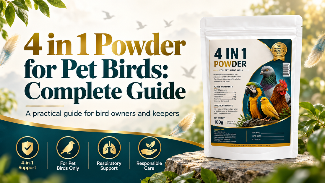 4 in 1 Powder for Pet Birds