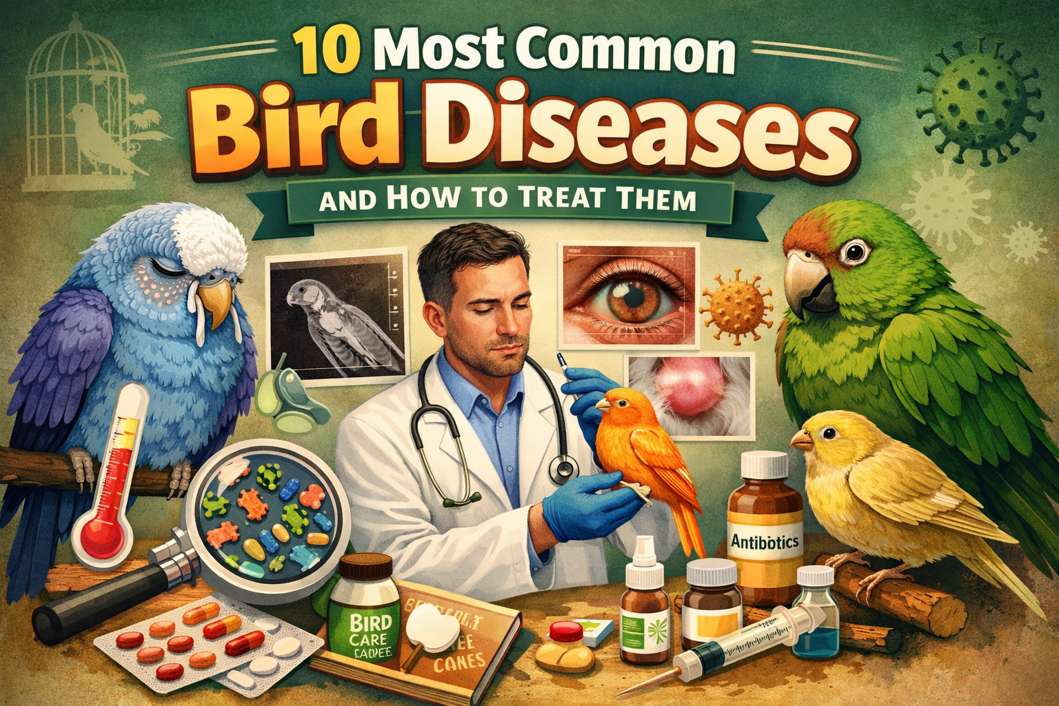 10 Most Common Bird Diseases & Proven Treatment Guide – BirdAntibiotic ...