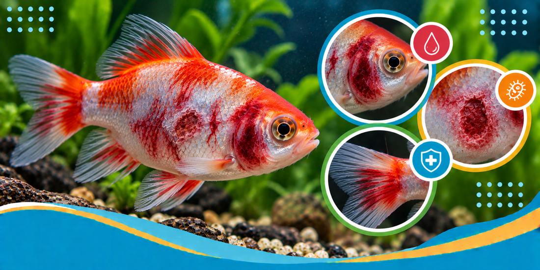 Bacterial Septicemia in Aquarium Fish: Red Streaks, Hemorrhage & Ulcers