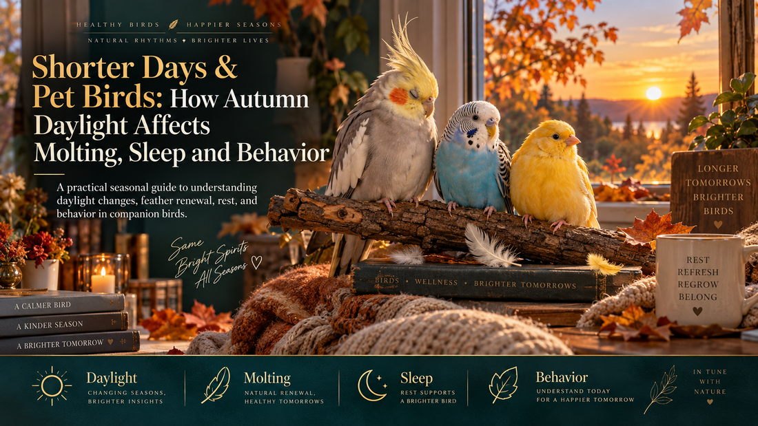 Shorter Days & Pet Birds: How Autumn Daylight Affects Molting, Sleep and Behavior
