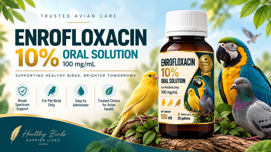 Enrofloxacin 10% Oral Solution for Pet Birds