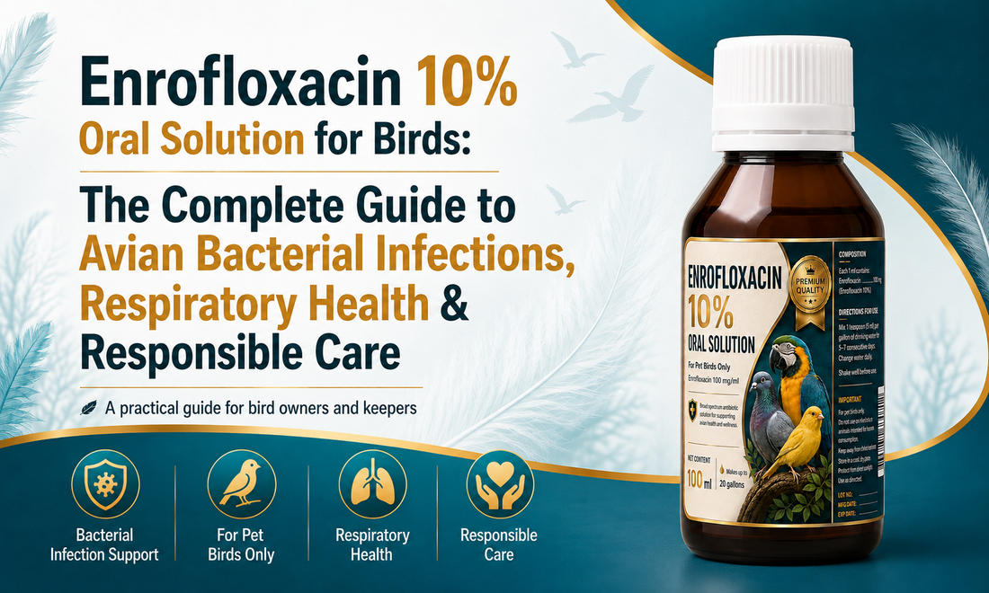 Enrofloxacin 10% Oral Solution for Birds: The Complete Guide to Avian Bacterial Infections, Respiratory Health & Responsible Care