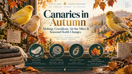 Canaries in Autumn: Molting, Coccidiosis, Air-Sac Mites & Seasonal Health Changes