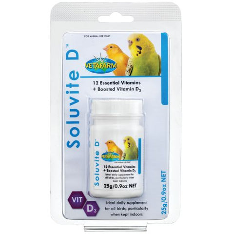 Soluvite D (Vetafarm) Essential Bird Vitamin Supplement
