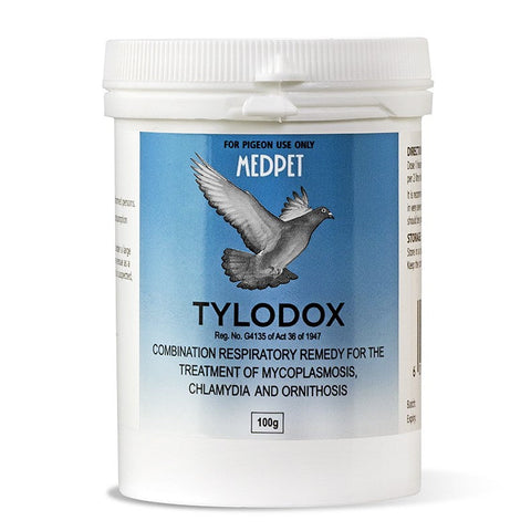 Tylodox (Medpet) Effectively Treats Mycoplasmosis, Ornithosis & Chlamydia in Pigeons