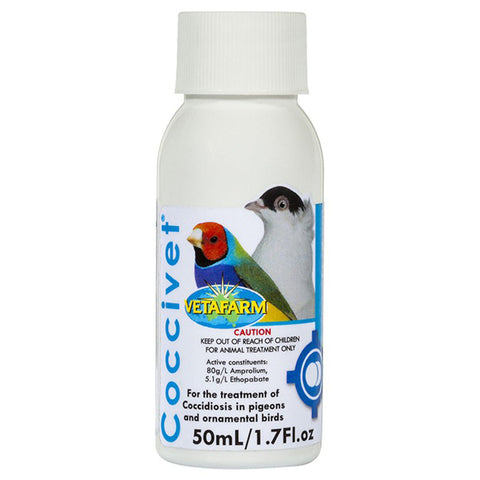 Coccivet (Vetafarm) - Effectively Treat Coccidiosis in Pigeons & Pet Birds