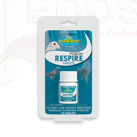Respire Tablets (Vetafarm): Treats Respiratory Infections in Racing Pigeons