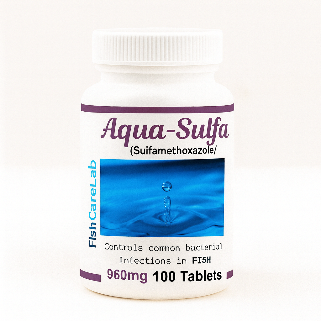 Fish Sulfa (Sulfamethoxazole/ Trimethoprim) 960mg 100 Tablets Fish Antibiotics