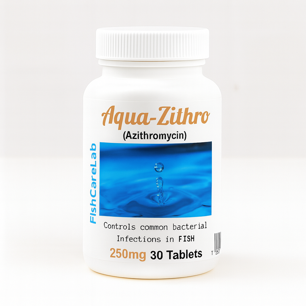 Aqua Zithro (Azithromycin) 250mg 30 Tablets Fish Antibiotics