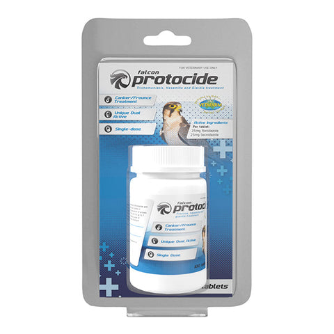 Falcon Protocide Tablets (Vetafarm) - Single Dose Treatment Effectively Treats Frounce in Falcons
