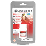 Falcon Veta All-In 1 Tabs: Treats Bacterial & Protozoal infections in Raptors
