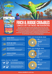Finch and Budgie Crumbles (Vetafarm) – Optimal Food for Finches/Food for Budgies