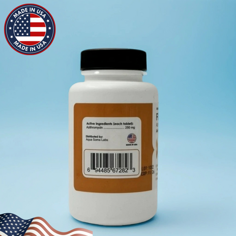 Fish Zithro (Azithromycin) 250mg 12 Tablets Fish Antibiotics