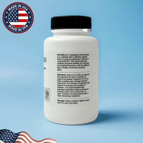 Fish Flex (Cephalexin) 250mg 30 Capsules Fish Antibiotics