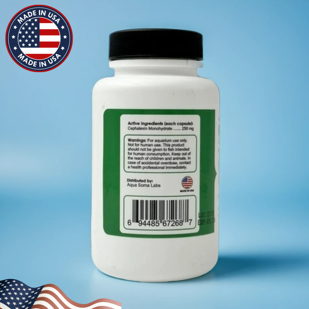 Fish Flex (Cephalexin) 250mg 30 Capsules Fish Antibiotics