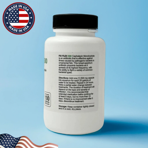 Fish Flex (Cephalexin) 500mg 30 Capsules Fish Antibiotics