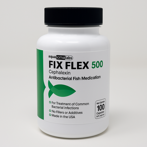Fish Flex (Cephalexin) 500mg 100 Capsules Fish Antibiotics